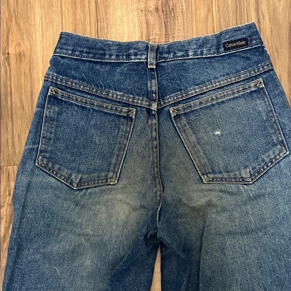 Vintage Blue Jeans Calvin Klein Sport High Waist Sz 8 Made in USA - Picture 6 of 9